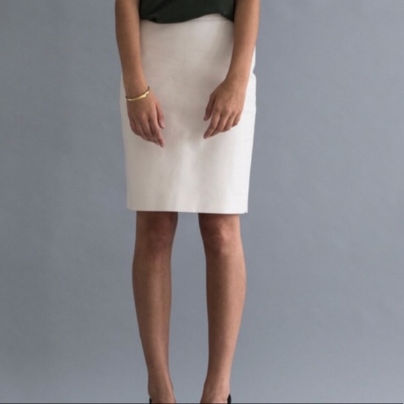 J. Crew Skirts Jcrew Off White Pencil Skirt Poshmark